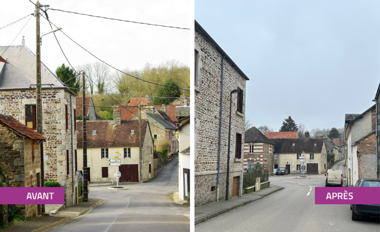 La Roche-Mabile : Clap de fin pour les travaux d’enfouissement des réseaux de l’ensemble du bourg.